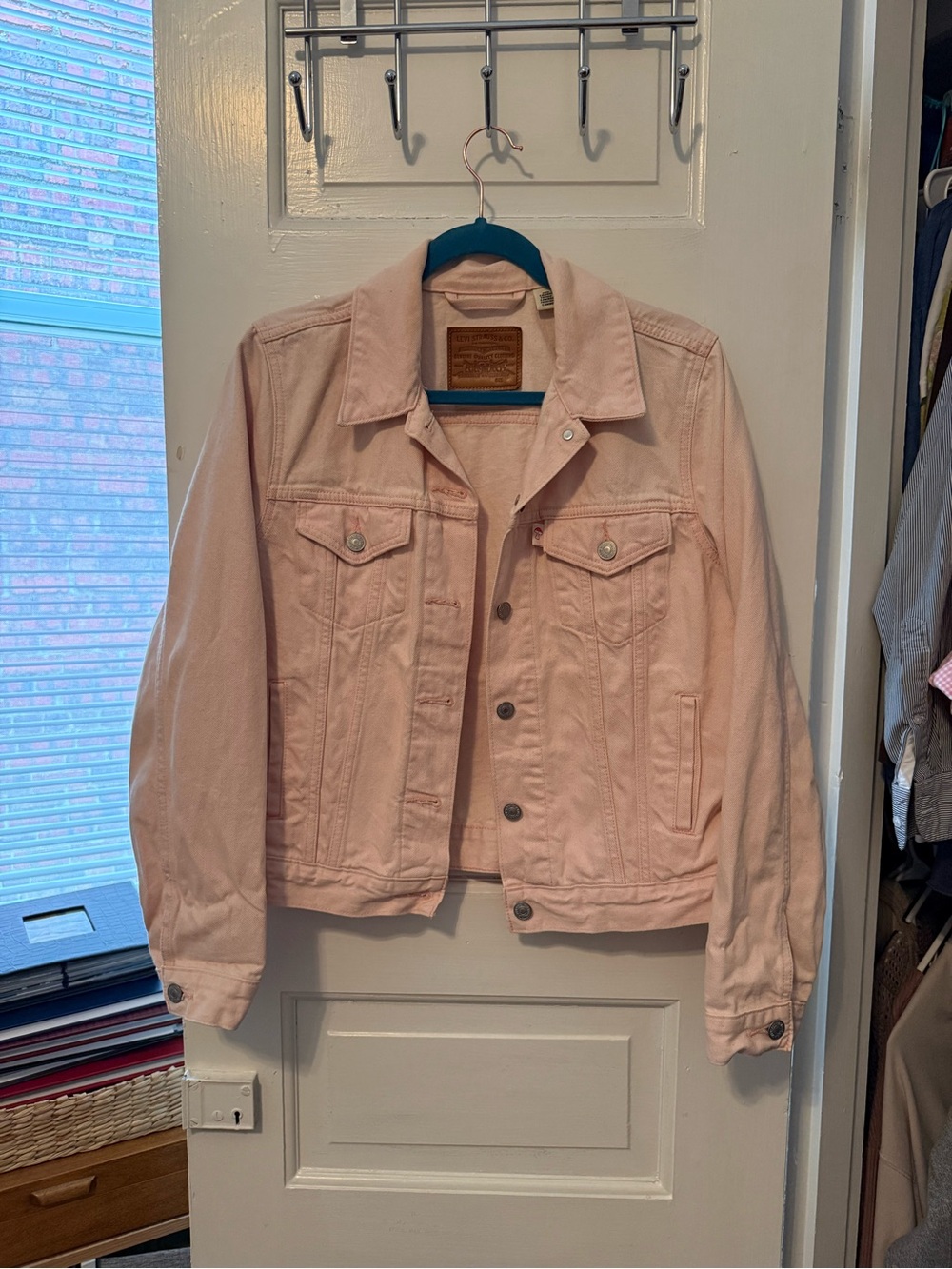 Levi’s Faded Dusty Pink Denim Jacket